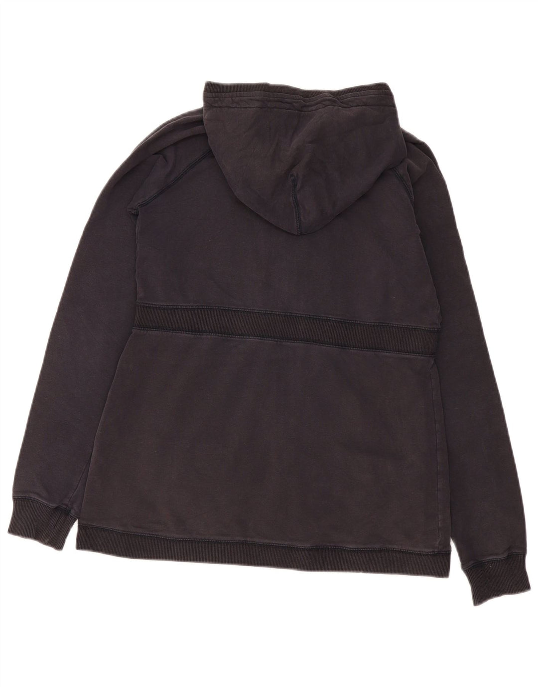 Woolrich Pull à capuche zippé pour femme UK 12 Coton noir moyen