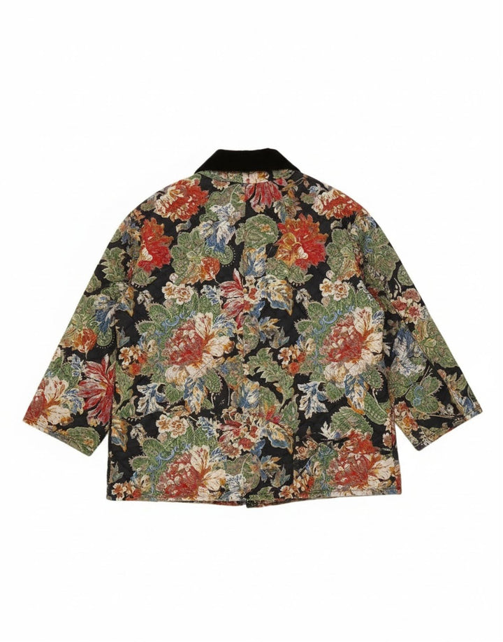 Damart Veste matelassée Femme EU 46/48 XL Polyester Floral Multicolore