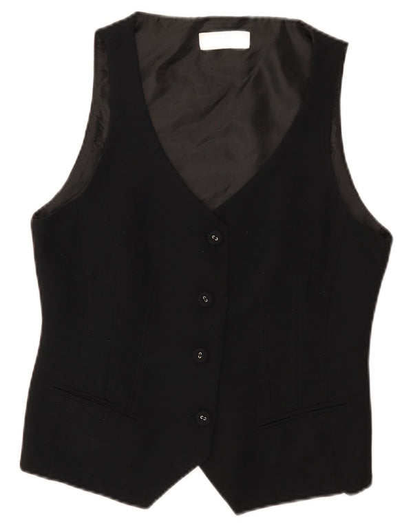 Wallis Womens Petite Gilet UK 12 Moyen Noir Polyester