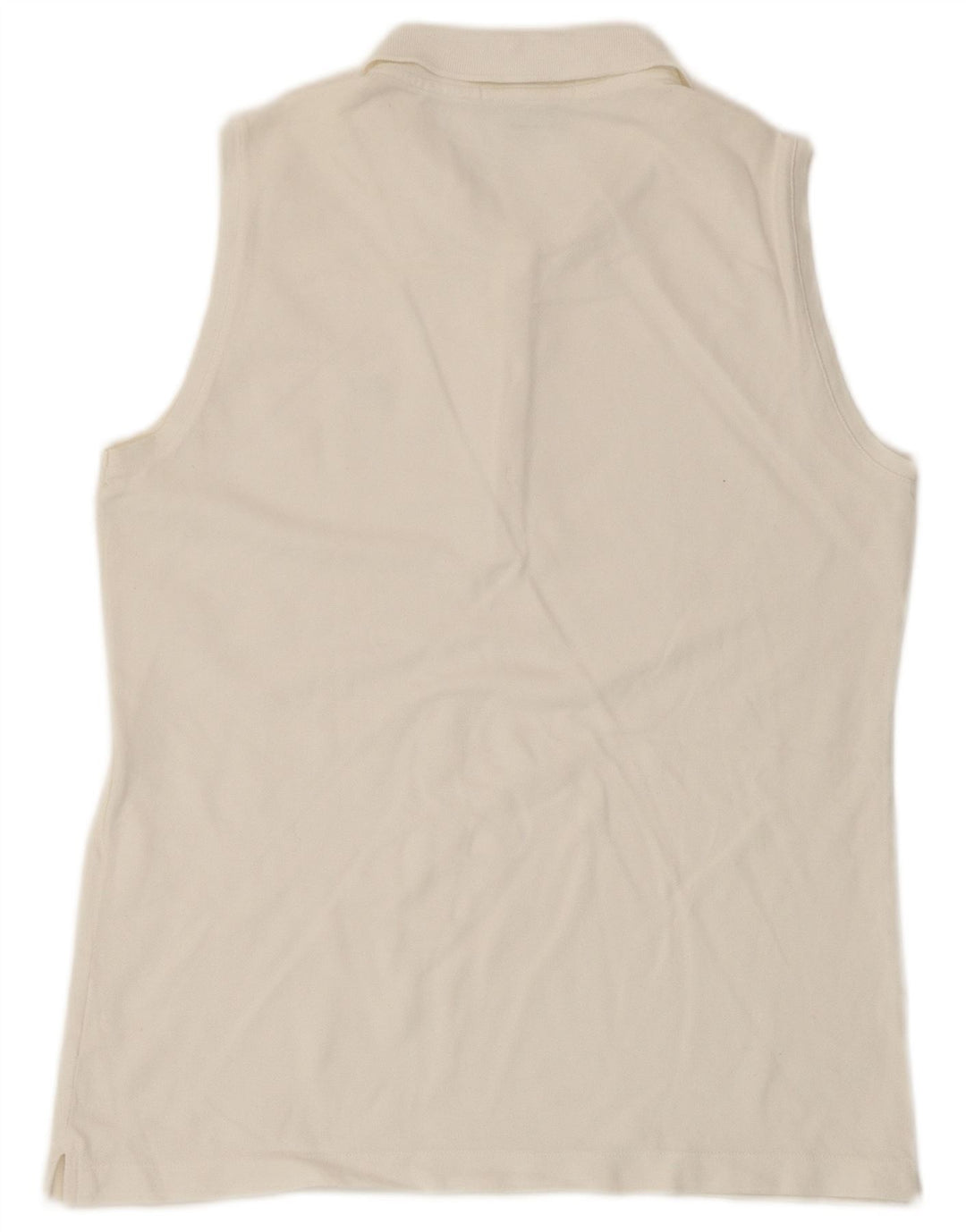 Lacoste Polo sans manches pour femme Taille 42 Grand Blanc