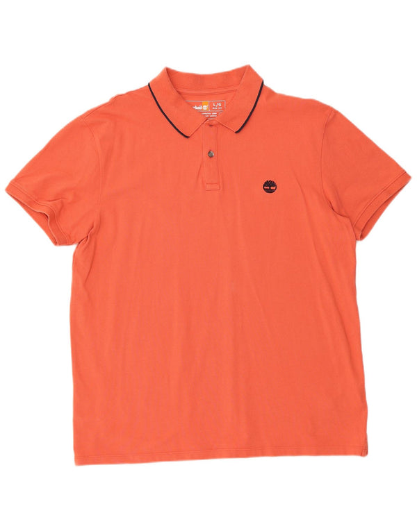 Timberland Polo Slim Fit Homme Coton Orange Large