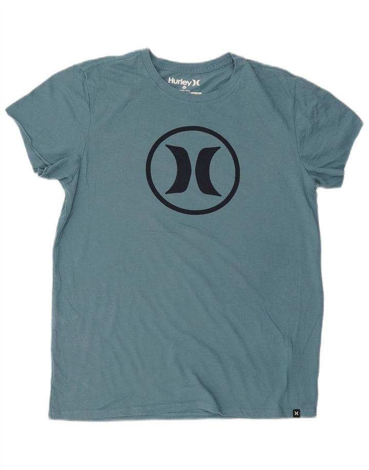 Hurley T-Shirt Dri Fit Graphic Homme Bleu Moyen Coton