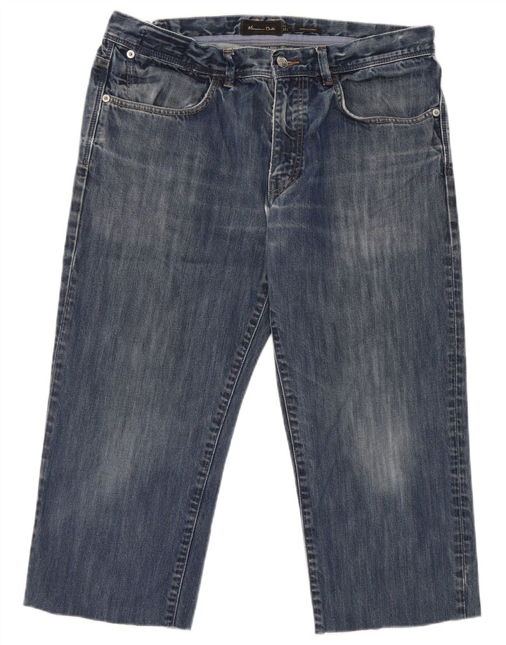 Massimo Dutti Jean Capri Homme EU 42 Large W32 L20 Bleu Coton