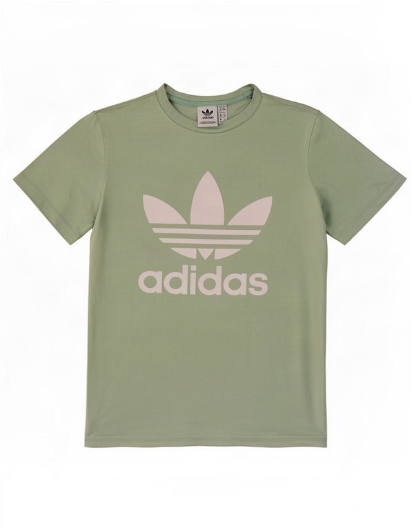 Adidas T-shirt graphique pour femme UK 12 Vert moyen