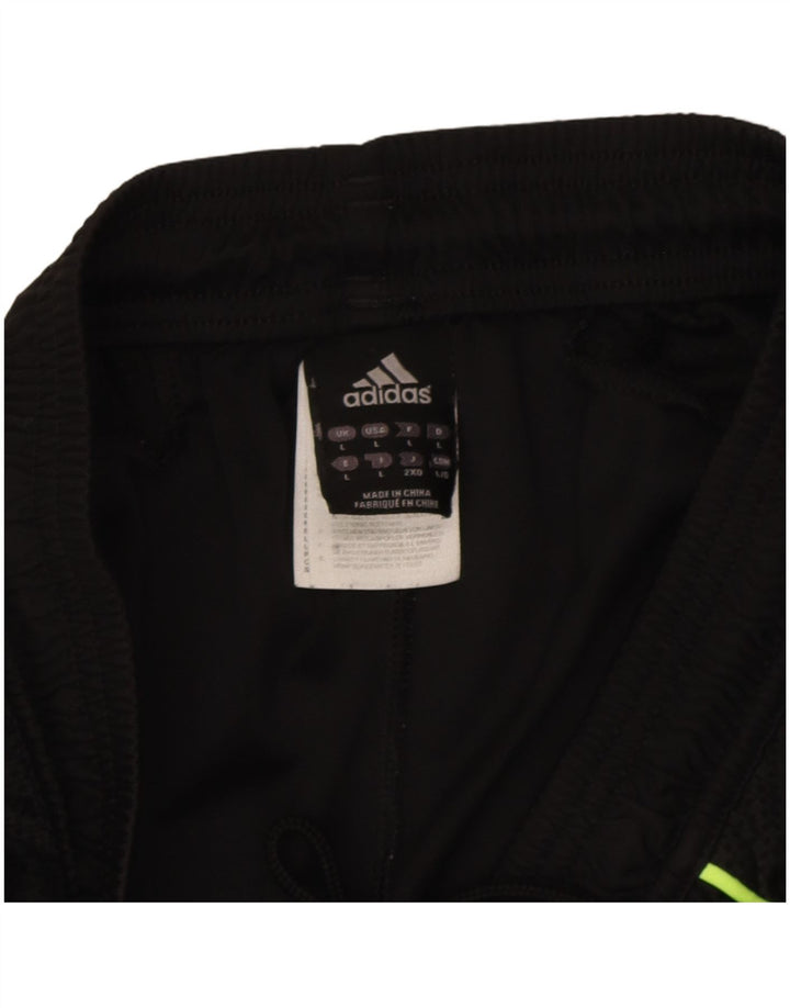 Adidas Short de sport Climacool pour homme - Large - Noir - Polyester color block