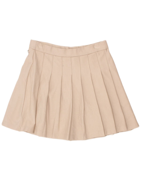 Jupe Plissée Couteau Fille Zara 11-12 Ans W24 Viscose Beige