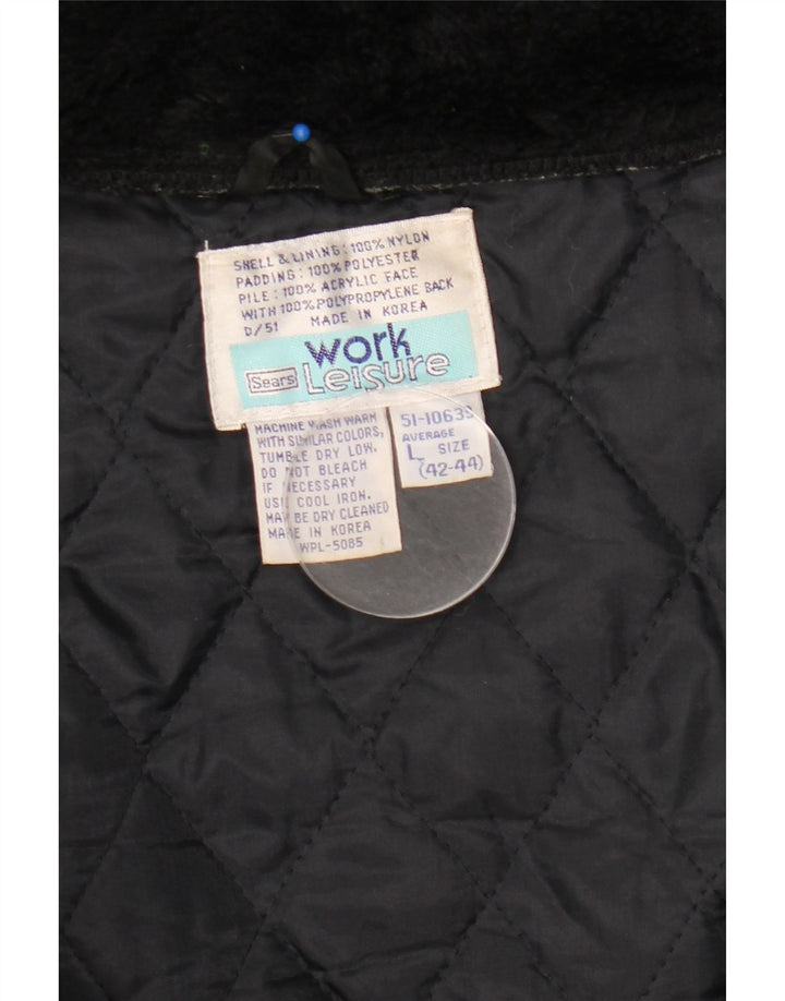 Sears Work Leisure Combinaison de ski à capuche pour homme Taille L en nylon noir