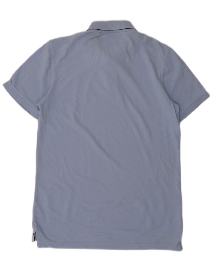 CREW CLOTHING Polo Homme Bleu Moyen Coton