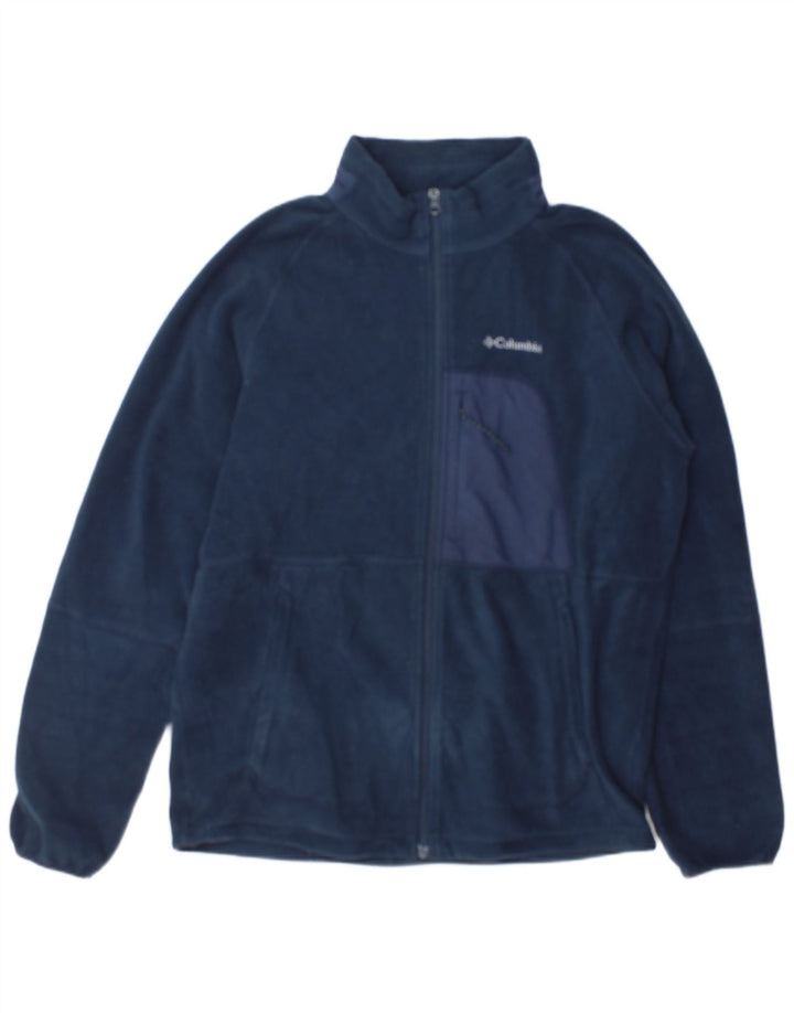 Columbia Veste Polaire Homme UK 40 Large Bleu Marine Polyester