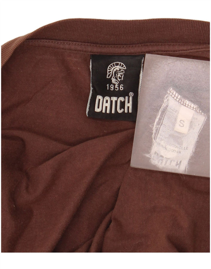 Datch Haut graphique à manches longues pour femme UK 10 Petit Marron