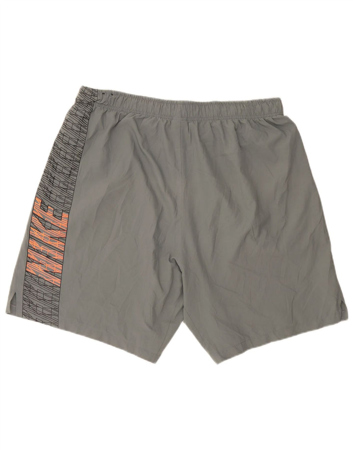 Nike Short de sport Dri Fit Graphic pour homme en polyester rayé gris 2XL
