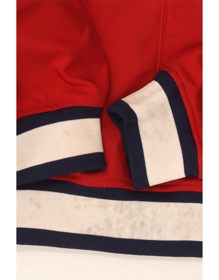 Kappa Veste de Survêtement Graphique Homme Rouge Moyen Polyester Colorblock