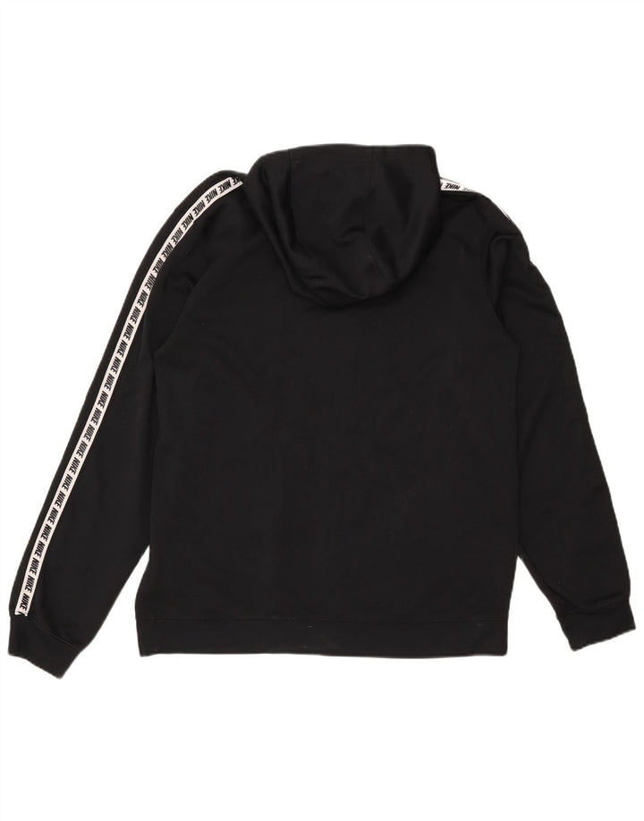 Nike Pull à capuche graphique pour homme Noir moyen Polyester