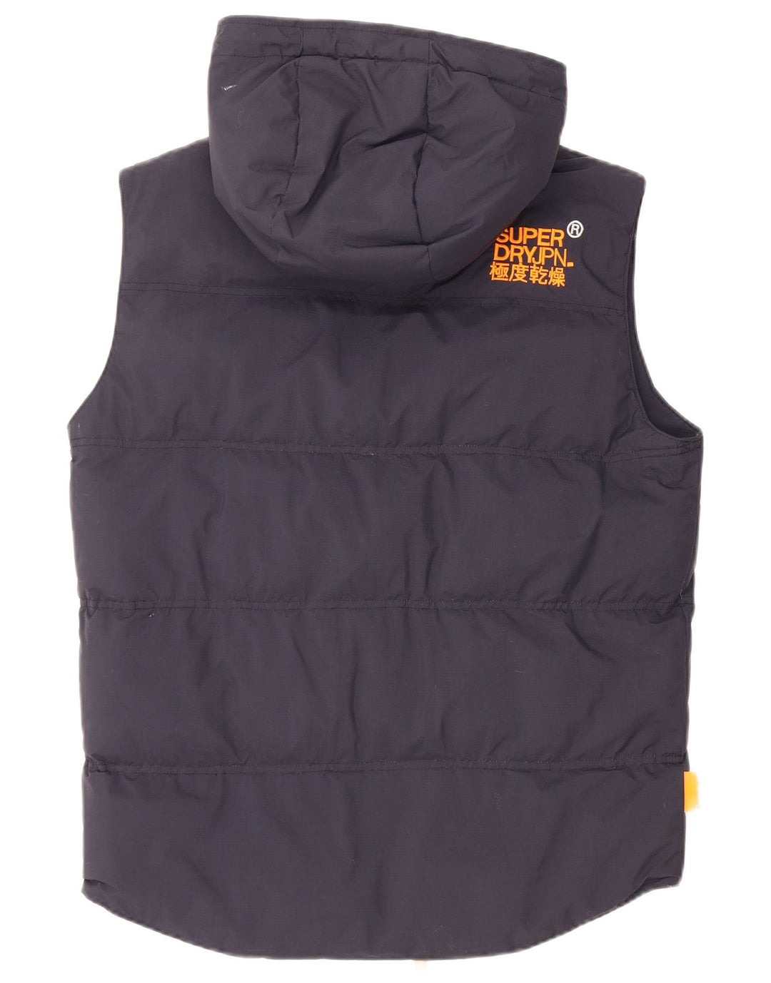 SUPERDRY Gilet rembourré à capuche Windhiker pour homme UK 38 Bleu marine moyen Nylon