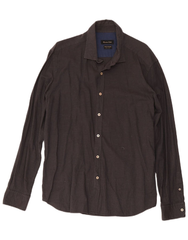 Massimo Dutti Chemise Homme 2XL Gris
