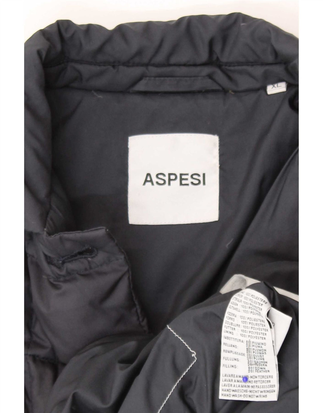 Aspesi Veste matelassée pour femme UK 18 XL Bleu marine
