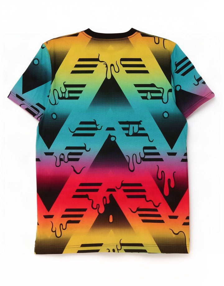 Adidas T-shirt graphique pour homme en polyester multicolore moyen