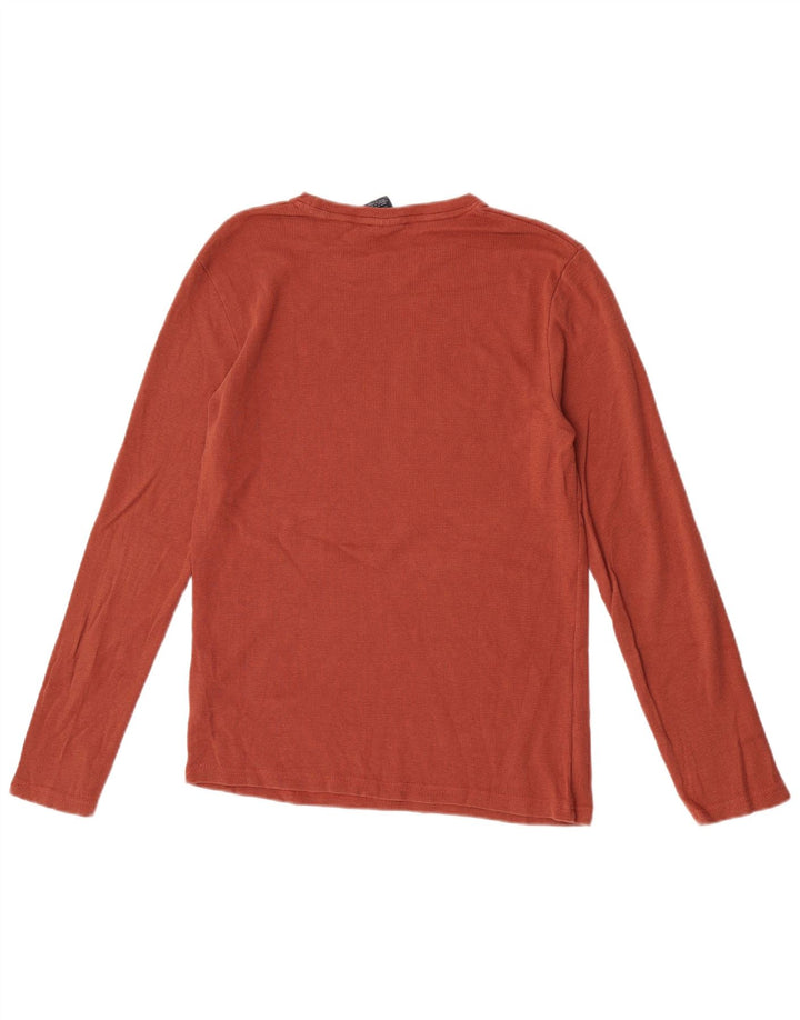 CHAMPION Haut graphique à manches longues pour hommes en coton marron moyen