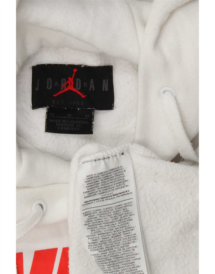 Jordan Pull à capuche graphique pour homme en coton blanc moyen