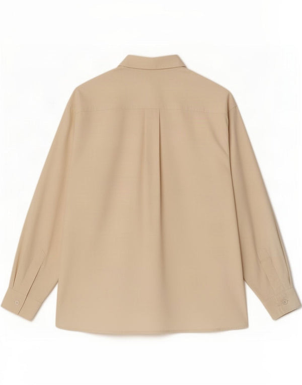 Marella Chemise Femme UK 12 Soie Beige Moyen