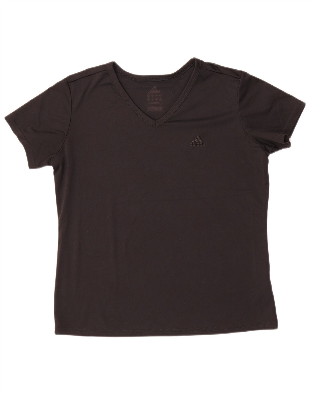 ADIDAS T-shirt pour femme UK 44 Medium Noir Polyester