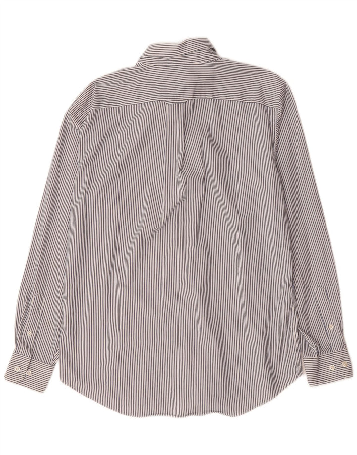 NAUTICA Chemise Homme Bleu Moyen en Coton à Fines Rayures
