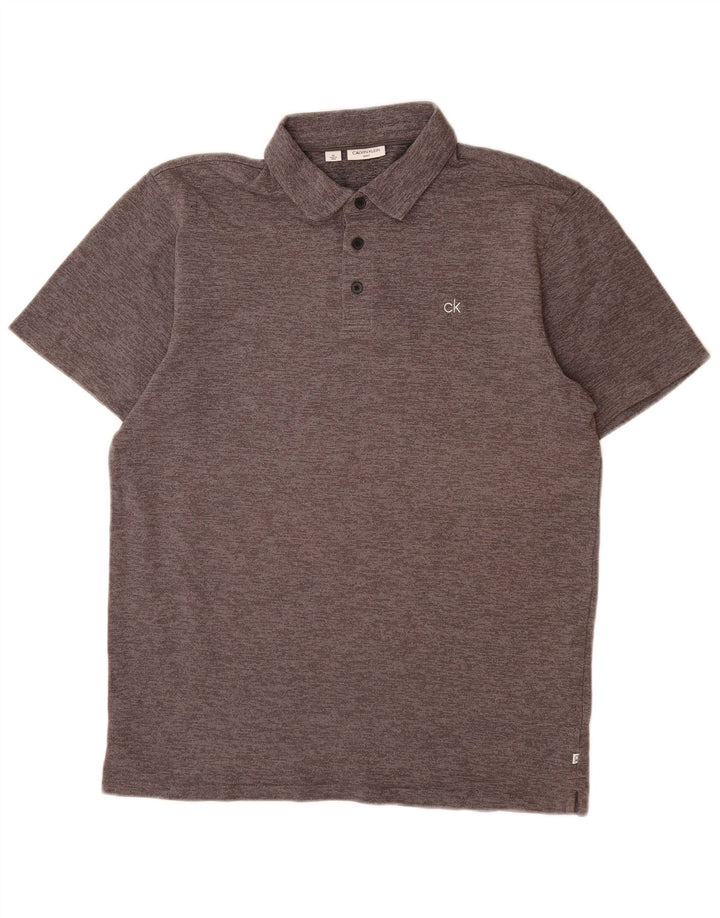 CALVIN KLEIN Polo Homme Gris Moyen Coton