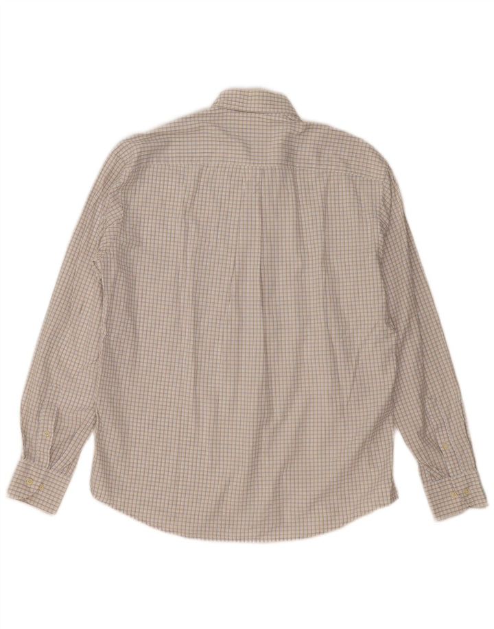 Sergio Tacchini Chemise Homme Grand Coton Vichy Beige