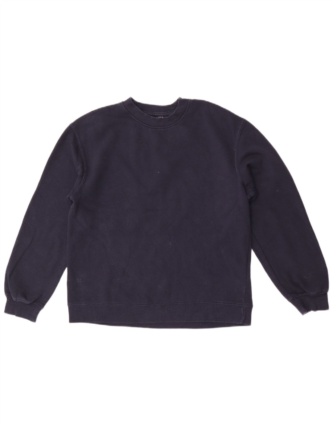 Zara Homme Sweatshirt Jumper Petit Bleu Marine Coton