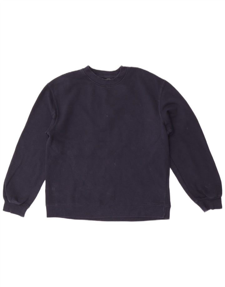 Zara Homme Sweatshirt Jumper Petit Bleu Marine Coton