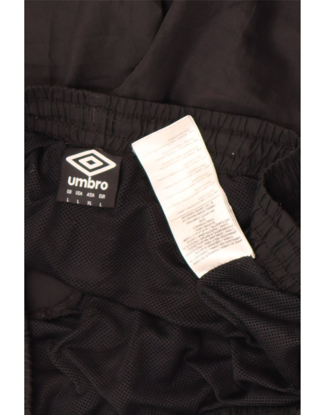 Umbro Short de Sport Homme Large Noir Polyester Colorblock