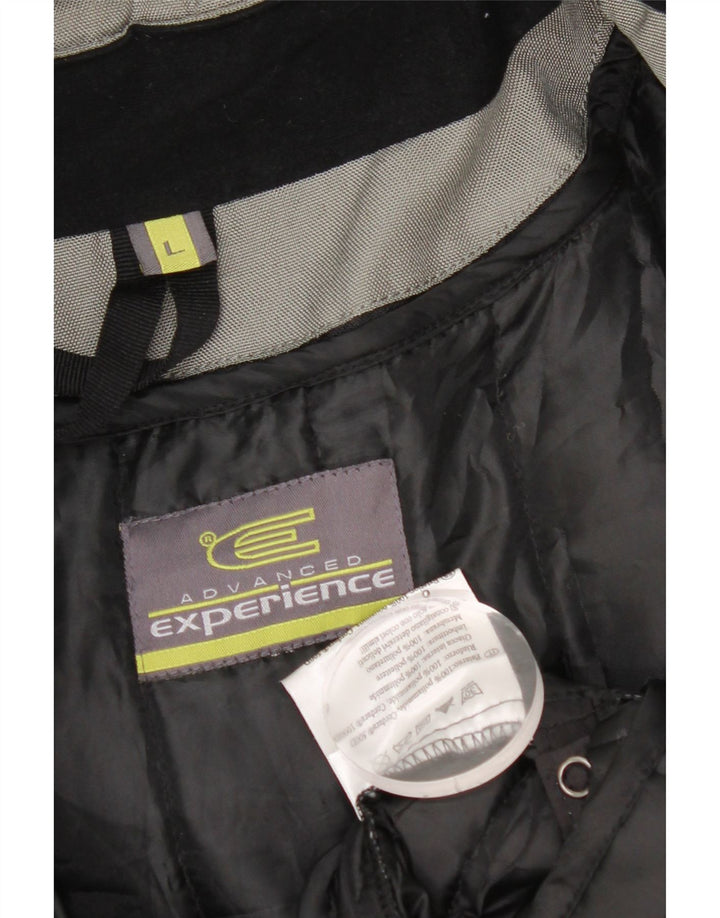 veste de ski homme vintage UK 40 Grand Grey Colourblock Polyamide