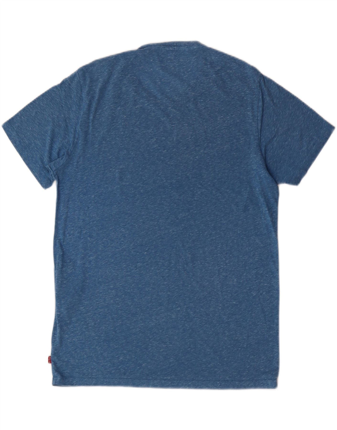 LEVI'S Mens Graphic T-Shirt Top Medium Blue Flecked Cotton