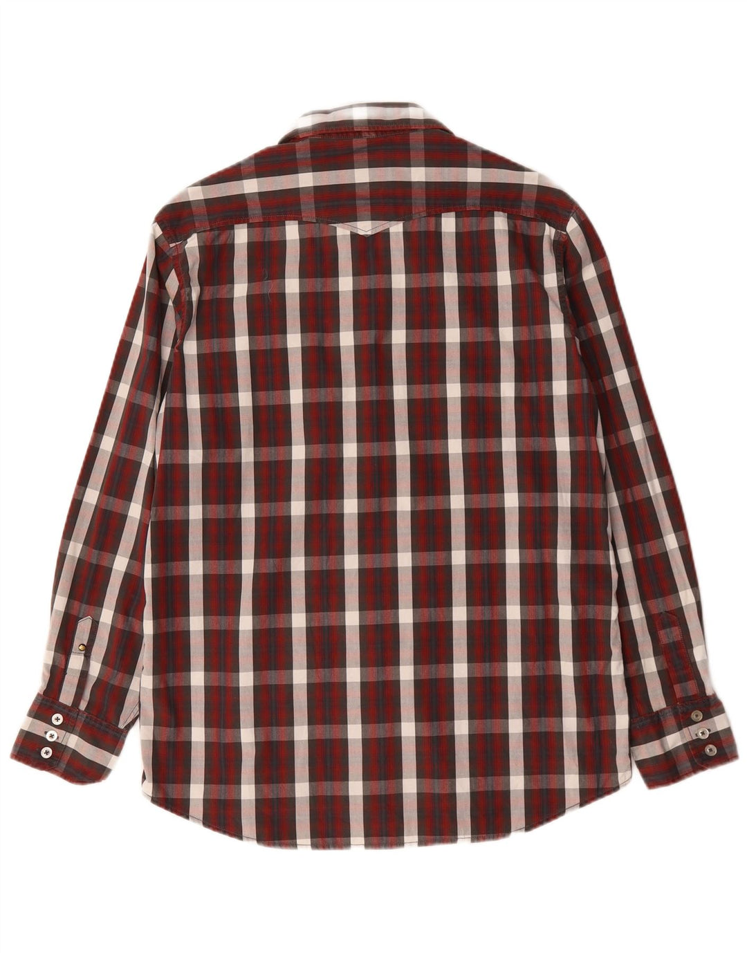 Jack & Jones Chemise Homme Grand Carreau Bordeaux Coton