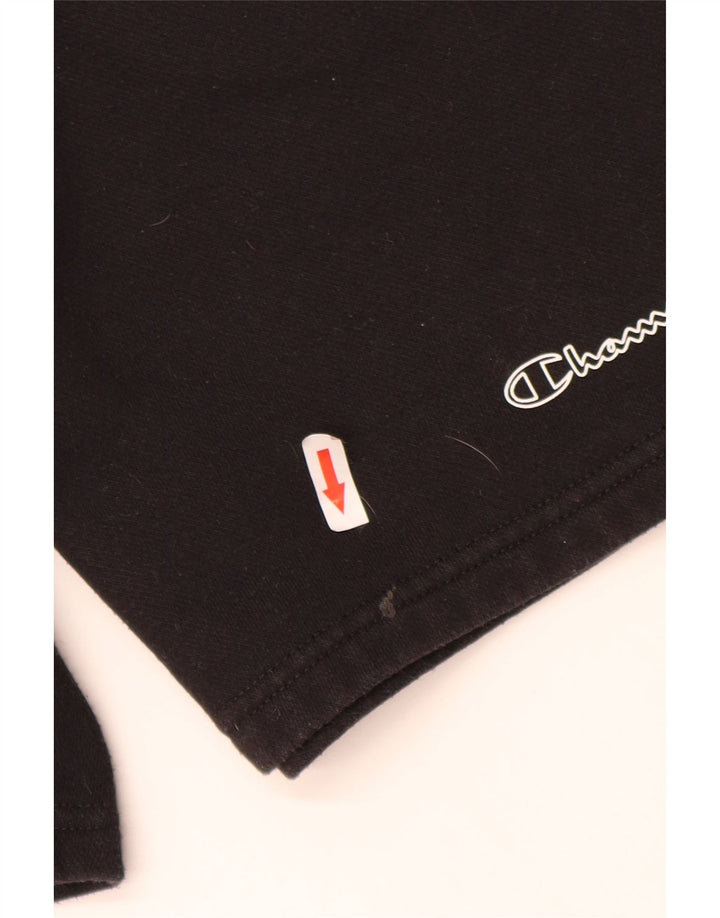 Champion Short de Sport Homme Coton Noir Moyen