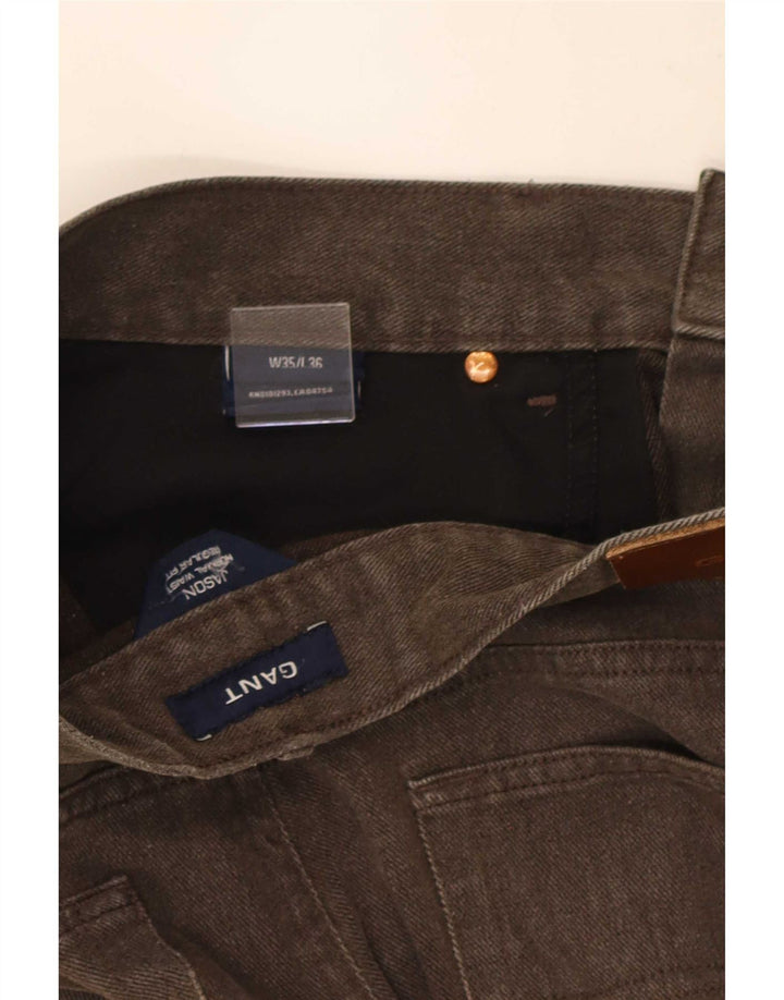 Gant Jean droit W35 L29 marron coton homme