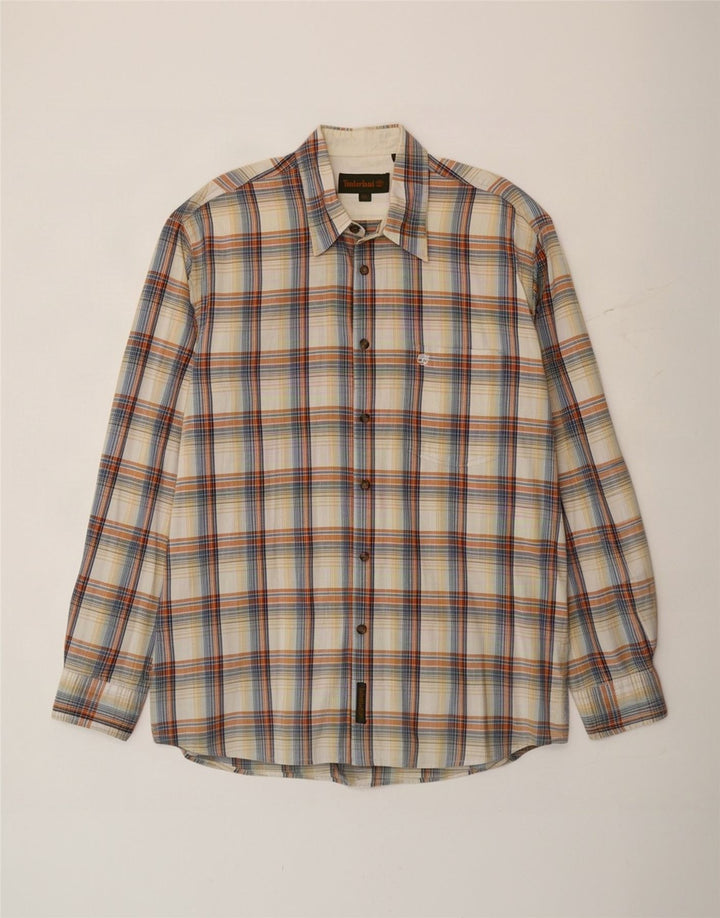 Timberland Chemise Homme XL Beige Carreaux