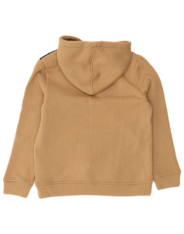 GUESS Pull à capuche graphique pour garçon 7-8 ans en coton color block beige