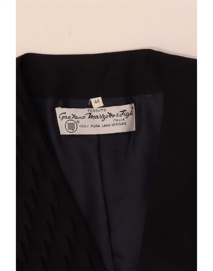 Marzotto Veste Blazer Croisée Femme IT 44 Bleu Marine Moyen