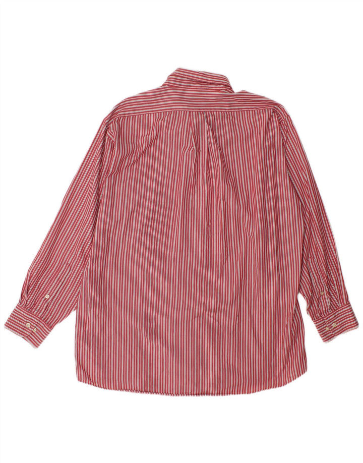 Chemise Homme Chaps XL Coton Rayé Rouge