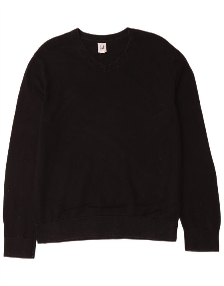 Gap Pull Col V Homme Grand Noir Coton