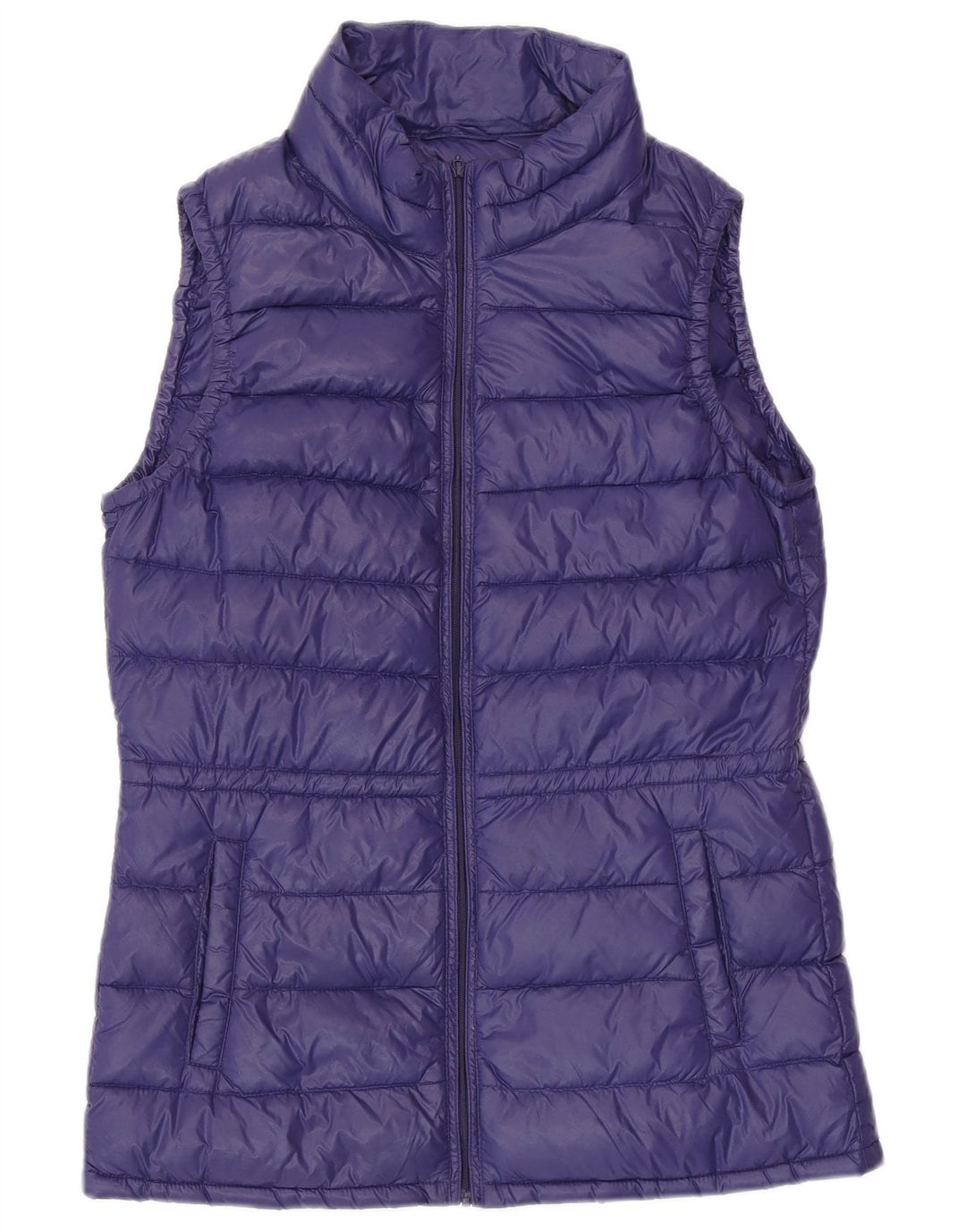 BENETTON Gilet rembourré pour femme UK 10 Small Violet Polyamide