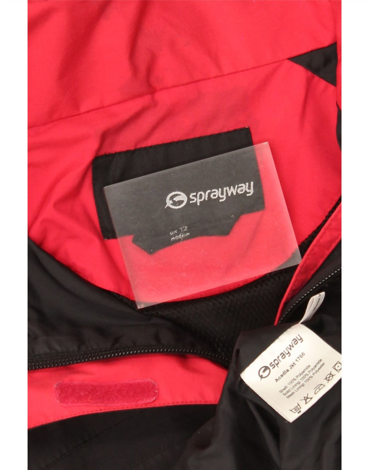 Sprayway Veste de pluie à capuche pour femme UK 12 Medium Noir Polyamide