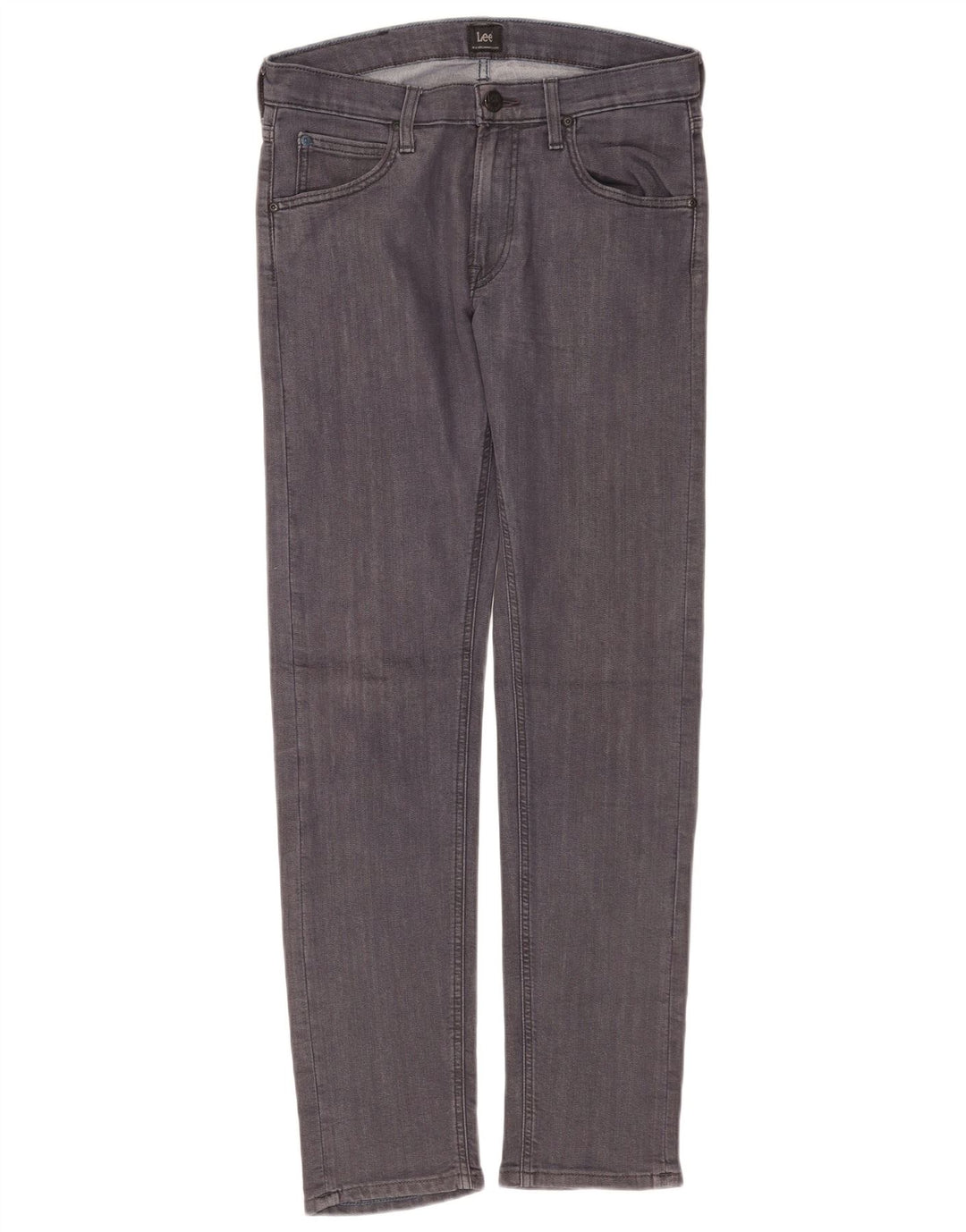 Lee Femme Daren Zip Fly Slim Jeans W30 L32 Gris Coton