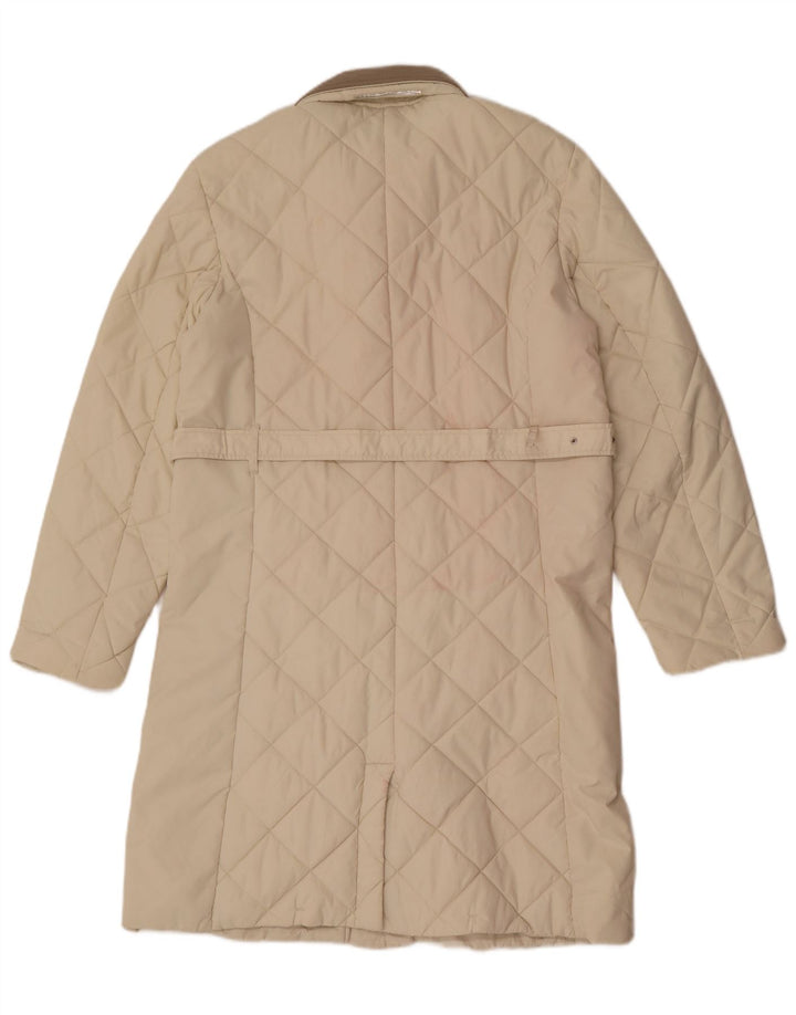 Slam Manteau matelassé pour femme UK 16 Large Off White Colourblock