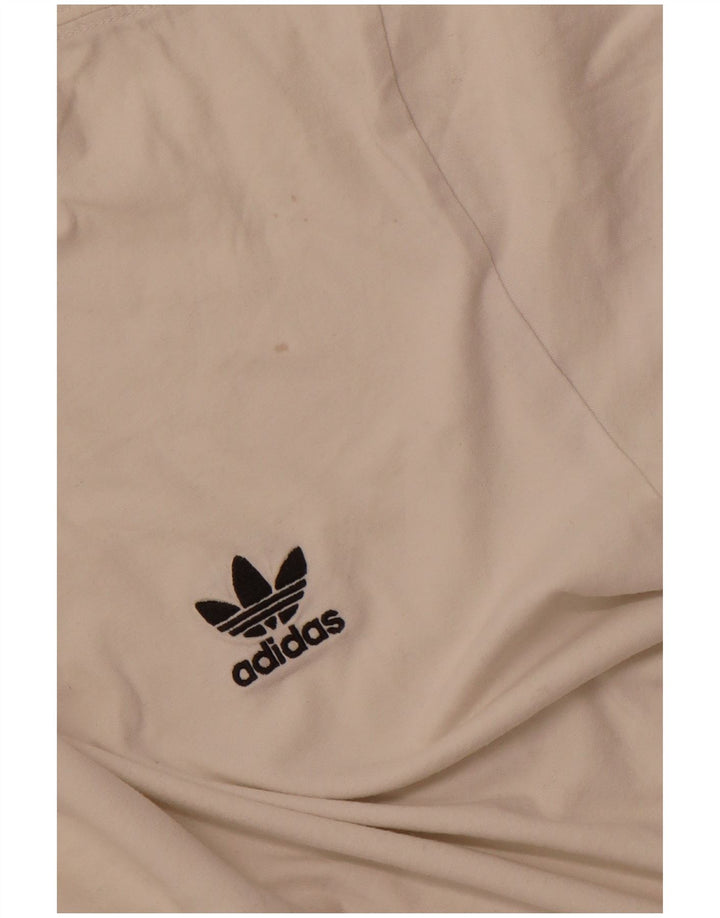 ADIDAS T-Shirt Homme Haut Petit Coton Blanc Cassé