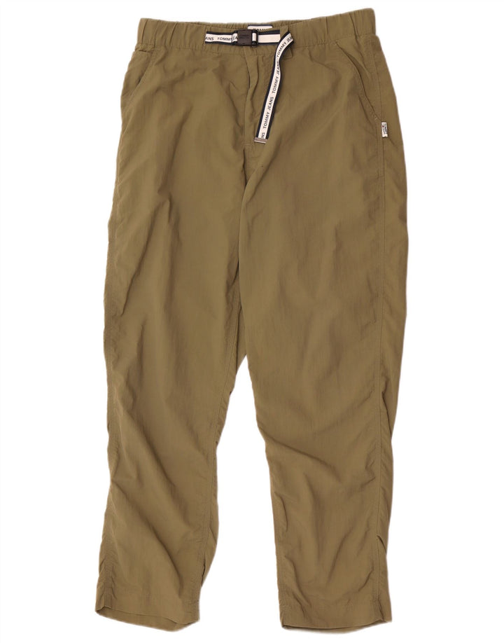 Tommy Hilfiger Pantalon court slim pour homme Medium W30 L26 Kaki Polyester