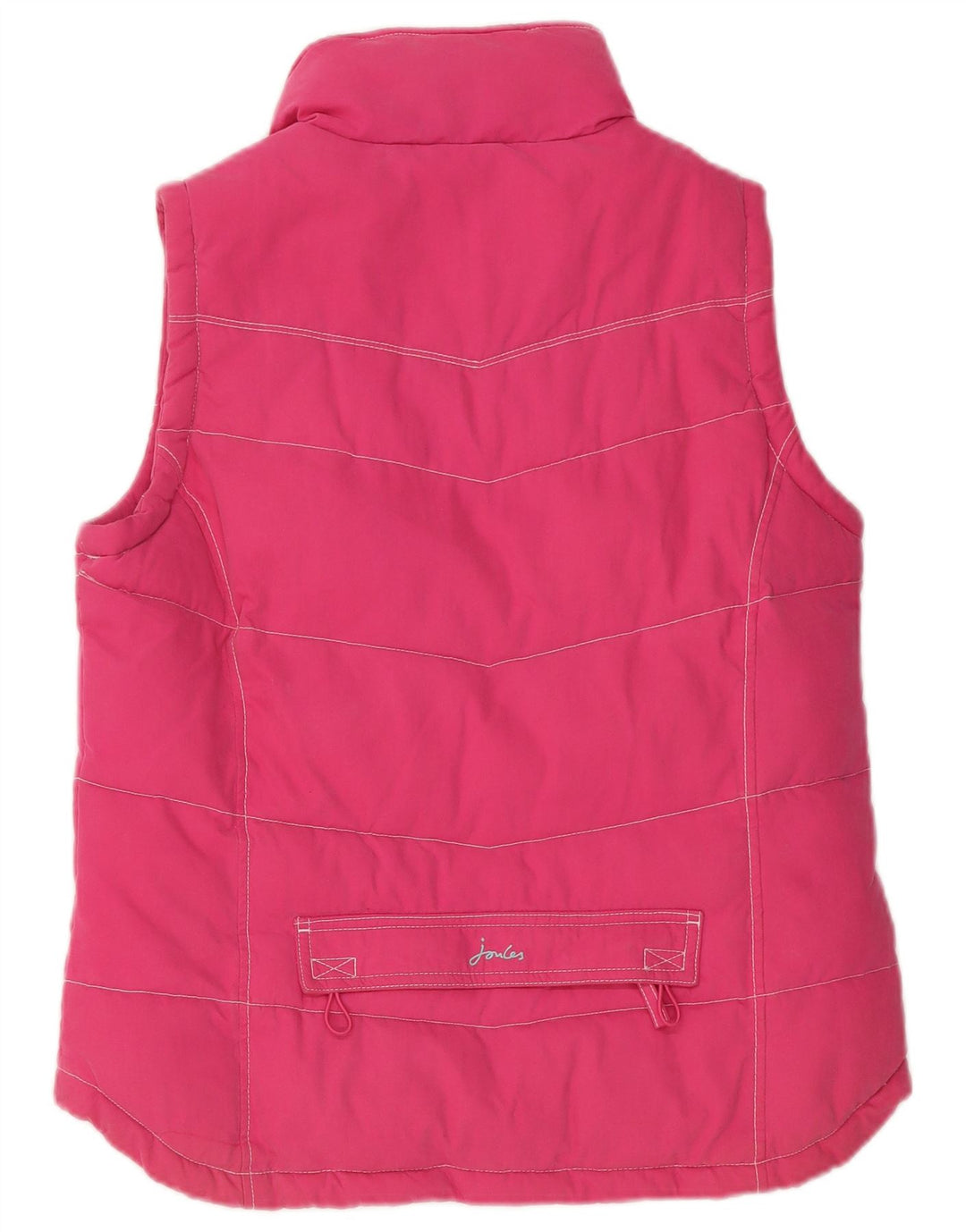 Joules Gilet Rembourré Femme UK 12 Rose Moyen Coton Classique