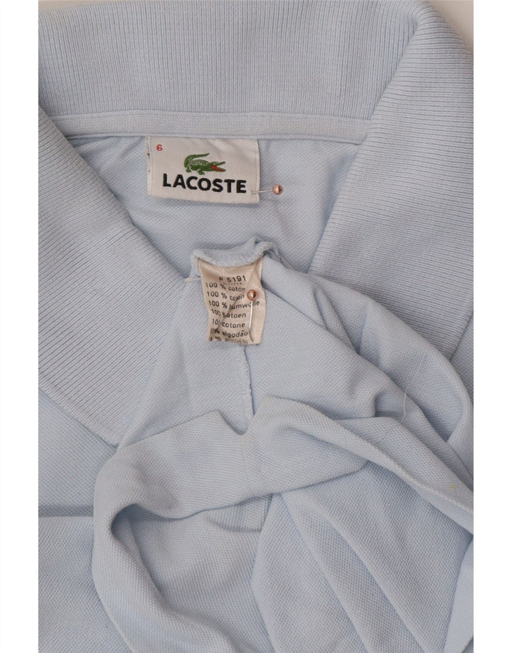 LACOSTE Polo Homme Taille 6 XL Bleu Coton