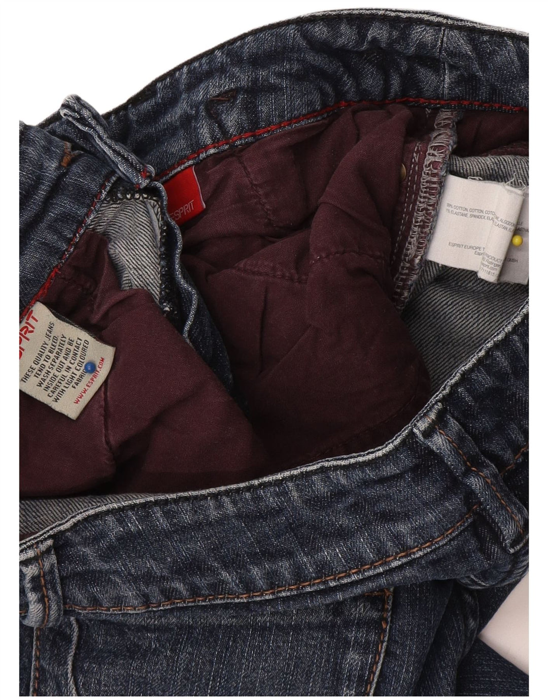 Esprit Jean Bootcut Femme W32 L30 Bleu Coton